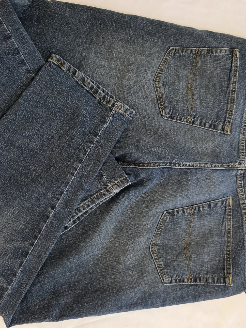 Signature By Levi Denims Slim Straight Fit Blue Stone Wash Jeans Men W40 L30